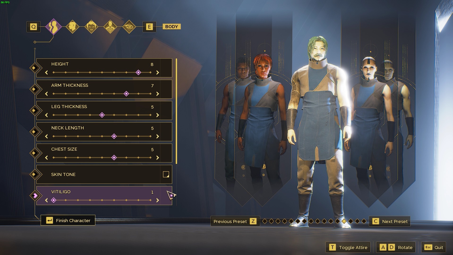 Character Background Options