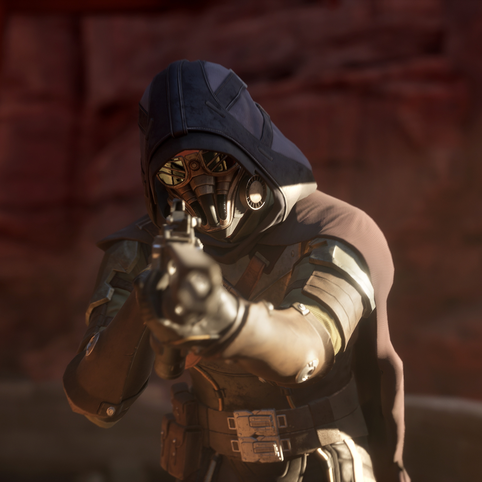 A massive sandworm emerging from the desert during a spice harvesting operation